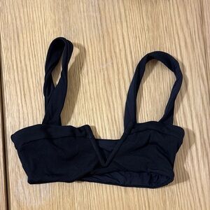 l*space Black Ribbed Bikini Top